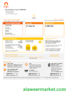 New South Wales (NSW) Origin electricity utility business bill, SCR, page 1